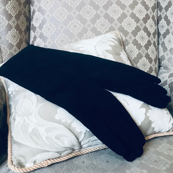 Adrienne Landau Genuine Suede Long Gloves - Picture 3 of 6